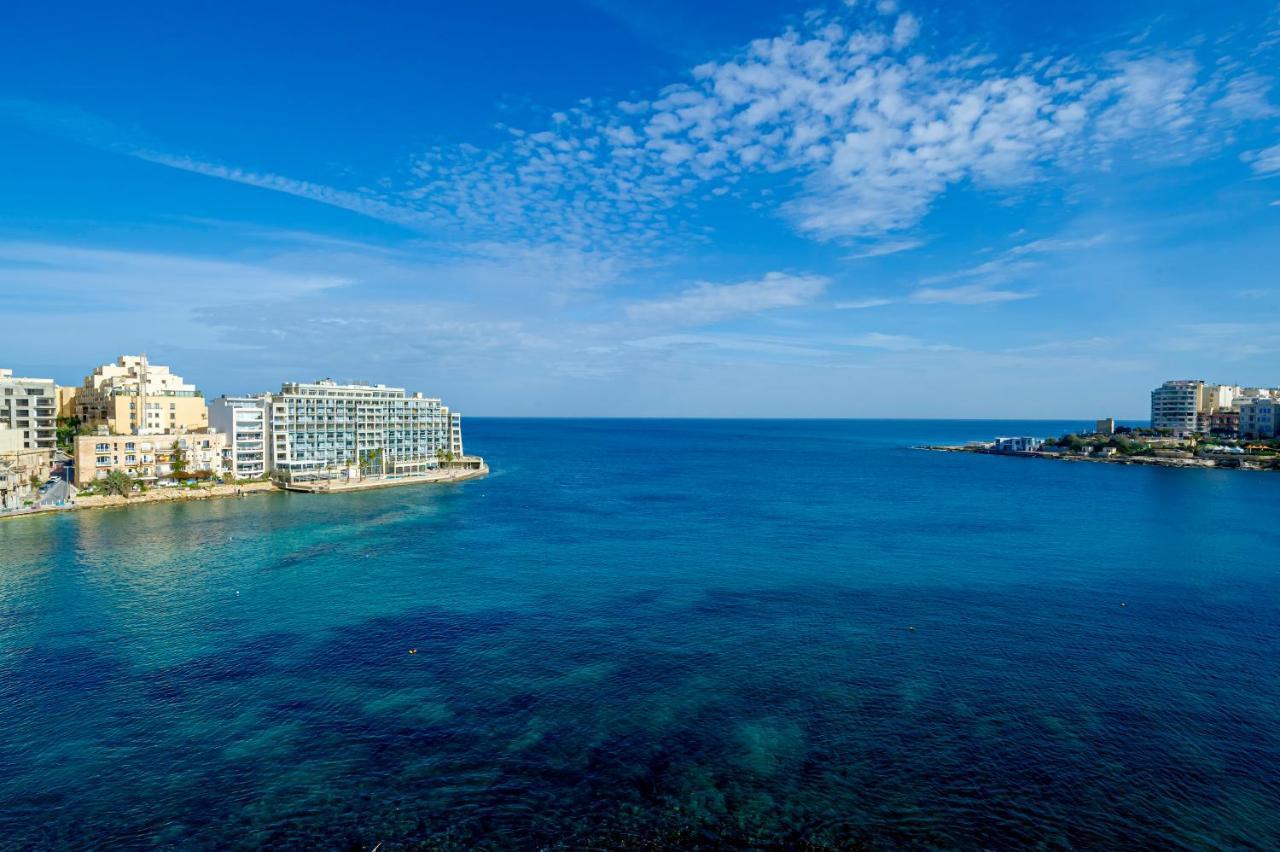Spinola Bay Top Floor Seafront 3 Bedroom Apartment With Panoramic Sea Views - By Getawaysmalta Saint Julian's Dış mekan fotoğraf