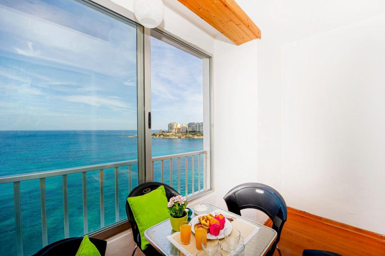 Spinola Bay Top Floor Seafront 3 Bedroom Apartment With Panoramic Sea Views - By Getawaysmalta Saint Julian's Dış mekan fotoğraf