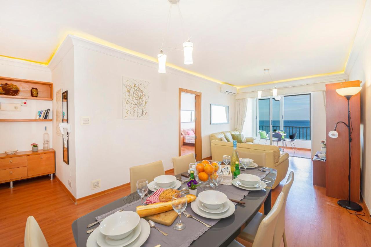 Spinola Bay Top Floor Seafront 3 Bedroom Apartment With Panoramic Sea Views - By Getawaysmalta Saint Julian's Dış mekan fotoğraf
