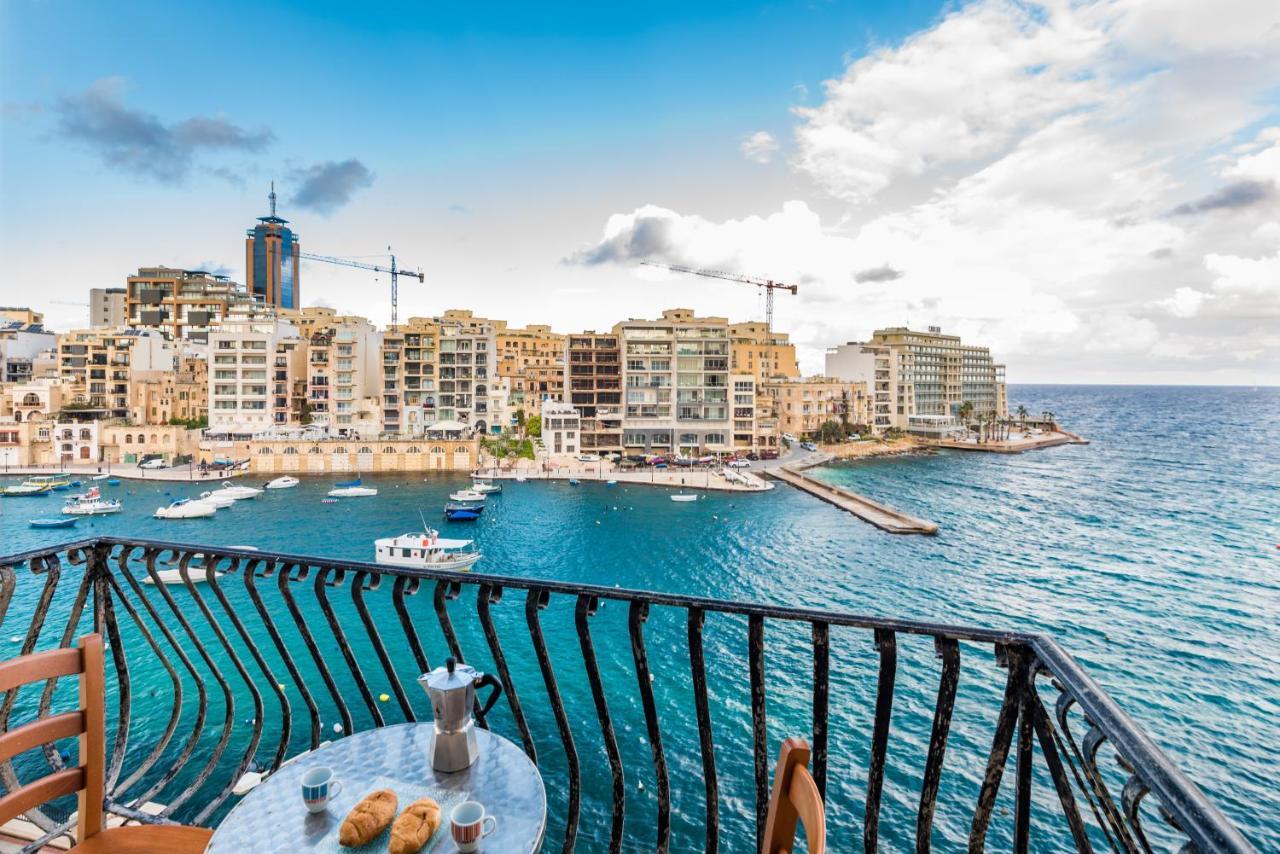 Spinola Bay Top Floor Seafront 3 Bedroom Apartment With Panoramic Sea Views - By Getawaysmalta Saint Julian's Dış mekan fotoğraf