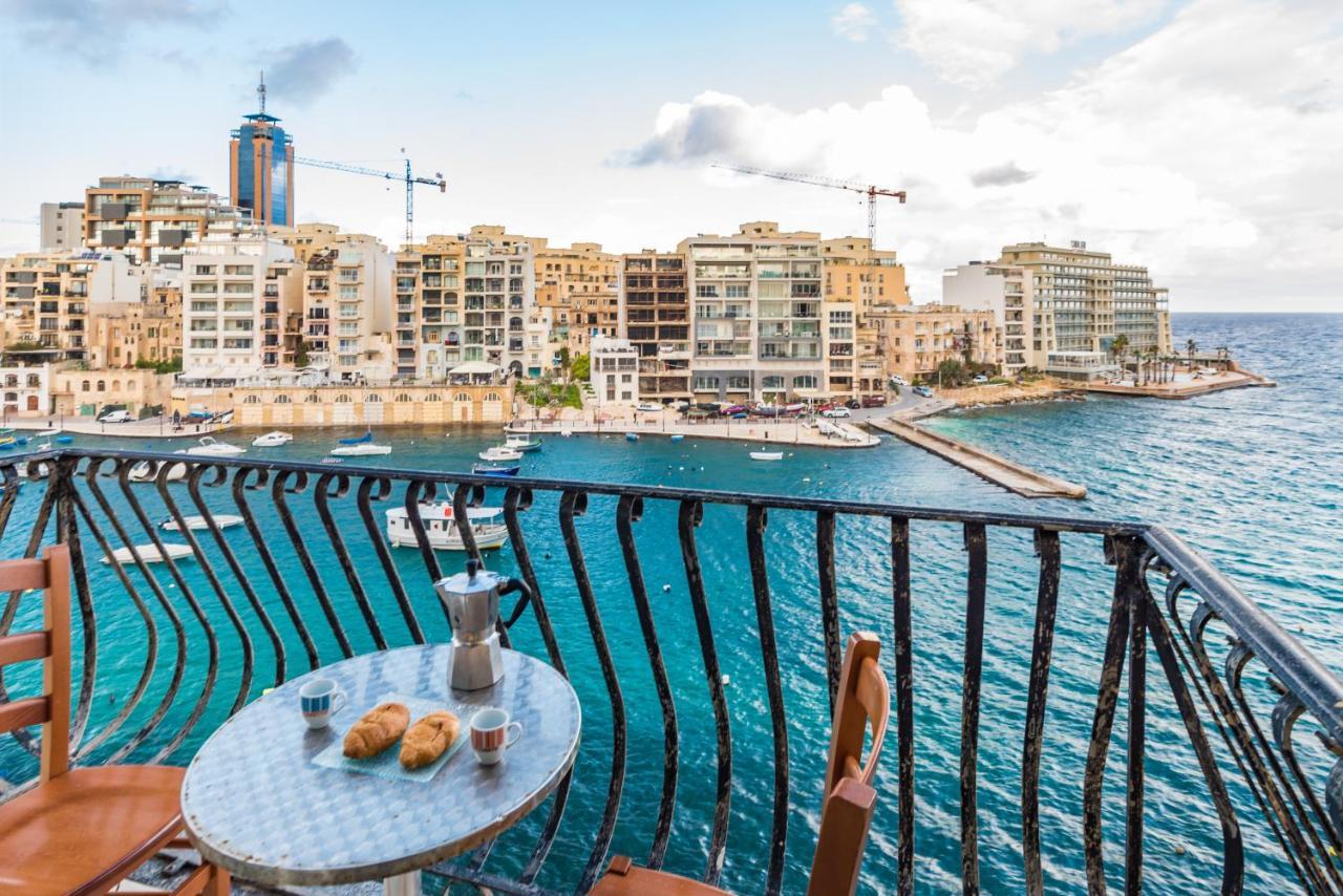 Spinola Bay Top Floor Seafront 3 Bedroom Apartment With Panoramic Sea Views - By Getawaysmalta Saint Julian's Dış mekan fotoğraf