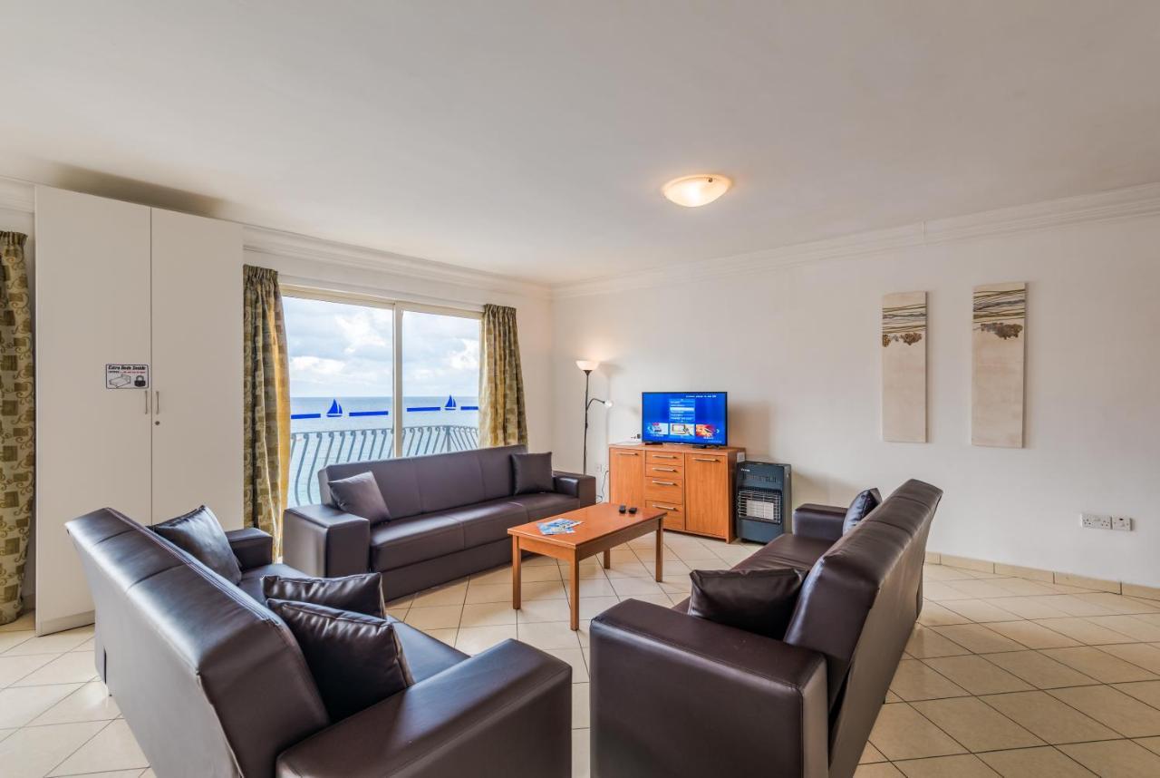 Spinola Bay Top Floor Seafront 3 Bedroom Apartment With Panoramic Sea Views - By Getawaysmalta Saint Julian's Dış mekan fotoğraf